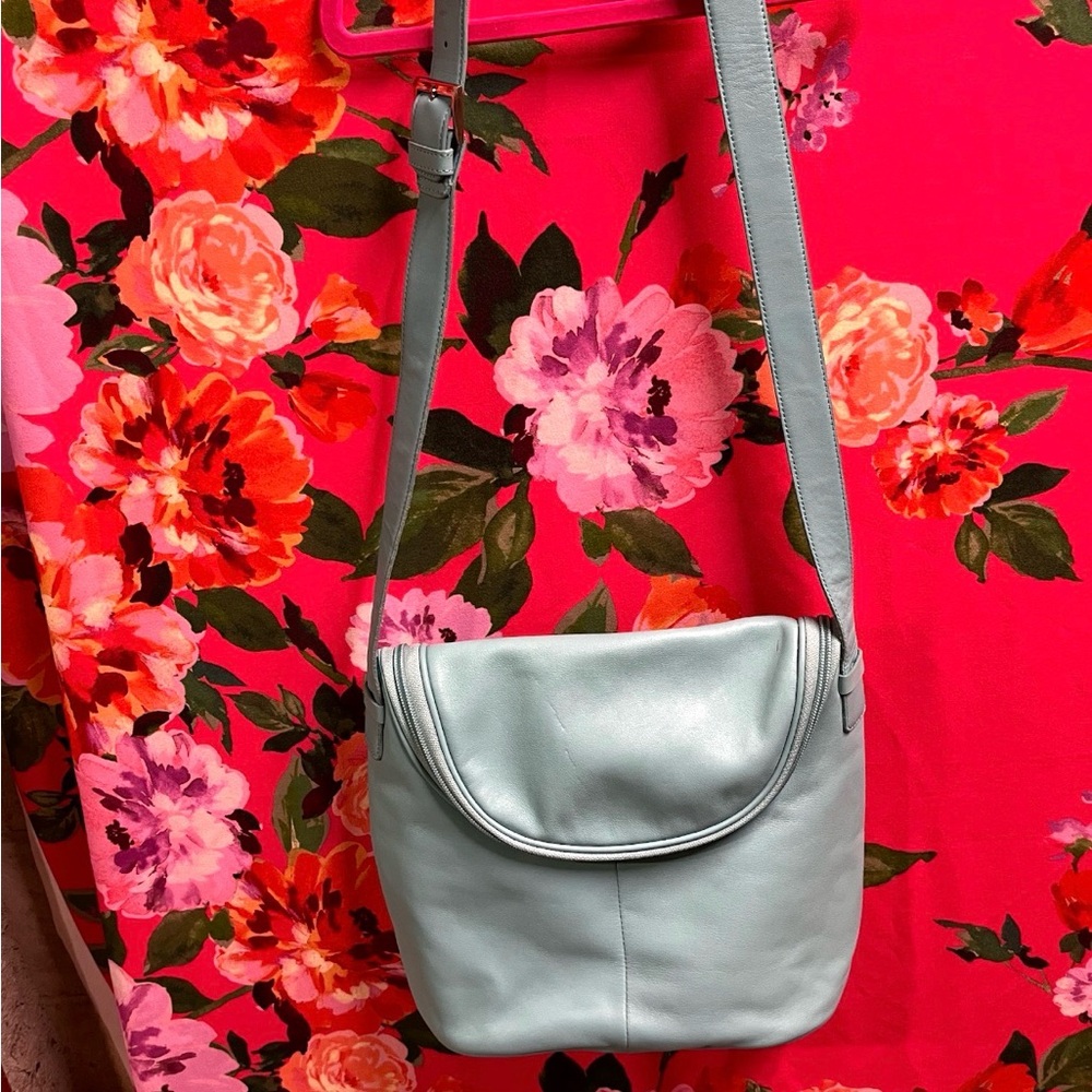 Maxx New York Aqua Leather Purse